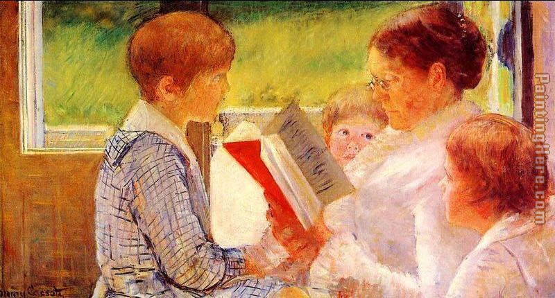 Mary Cassatt Mrs Cassatt Reading to her Grandchildren, 1888